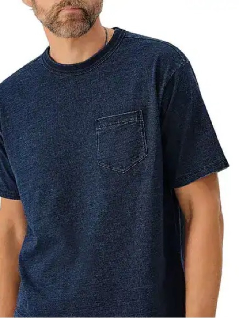 Buck Mason short sleeve pocket tee L blue cotton t-shirt timeless elevated basic